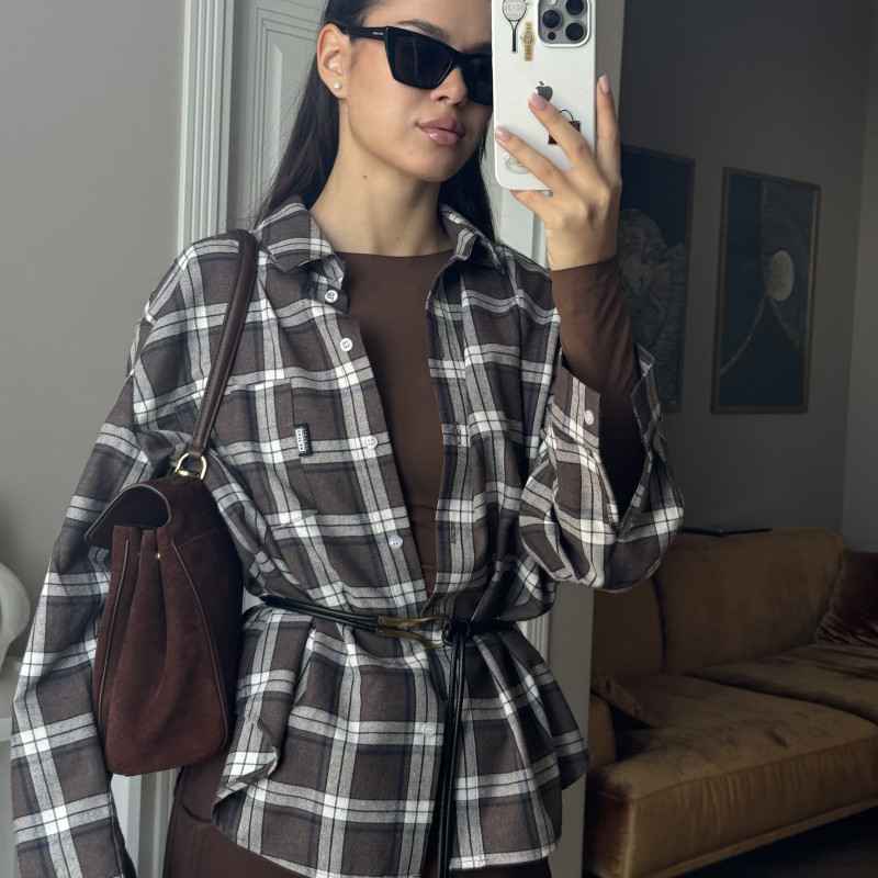 Фланелева жіноча сорочка